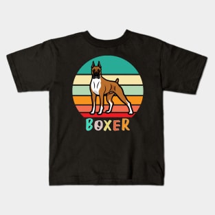 Vintage Retro Boxer Kids T-Shirt